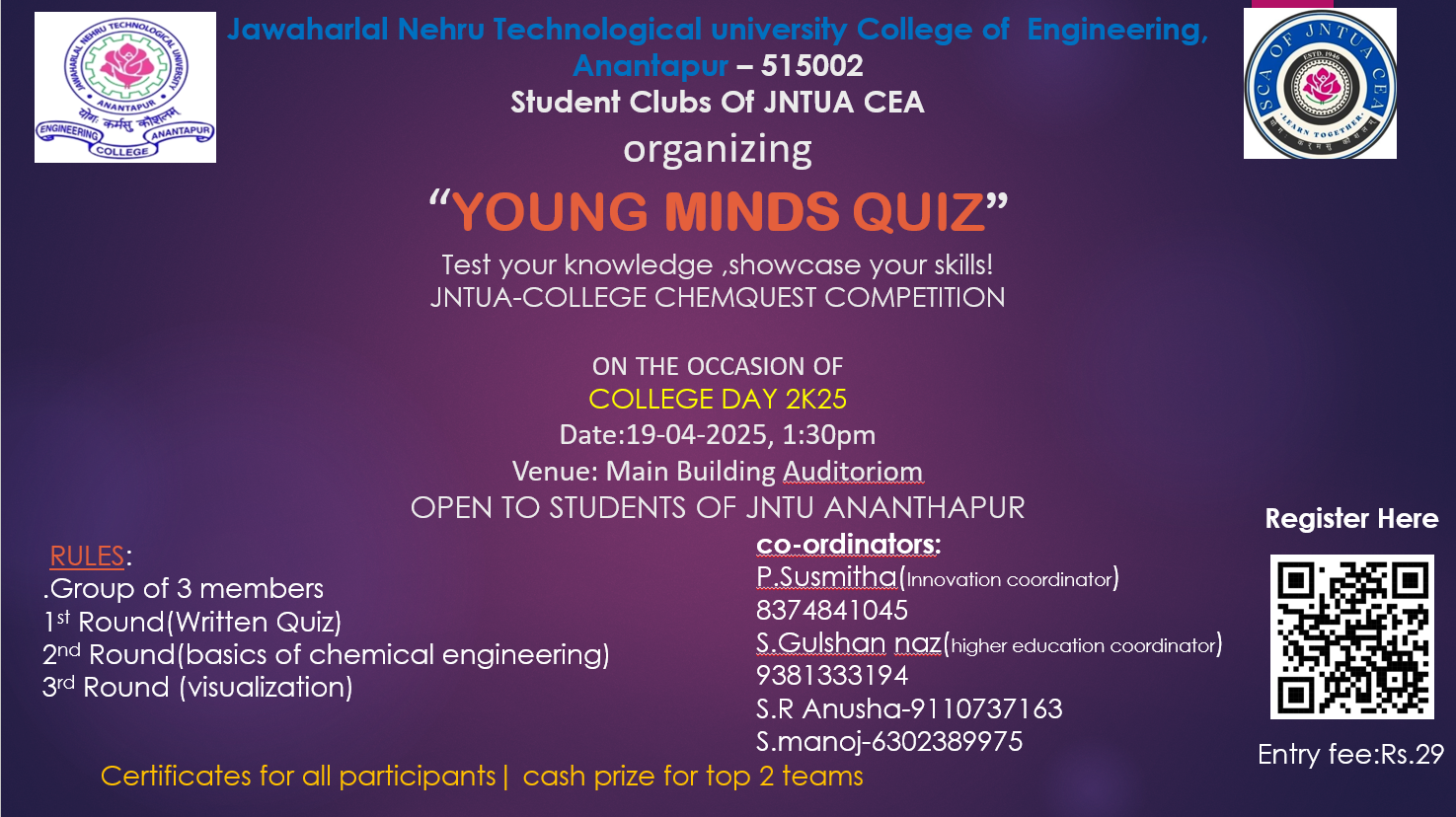 Young Minds Quiz Event